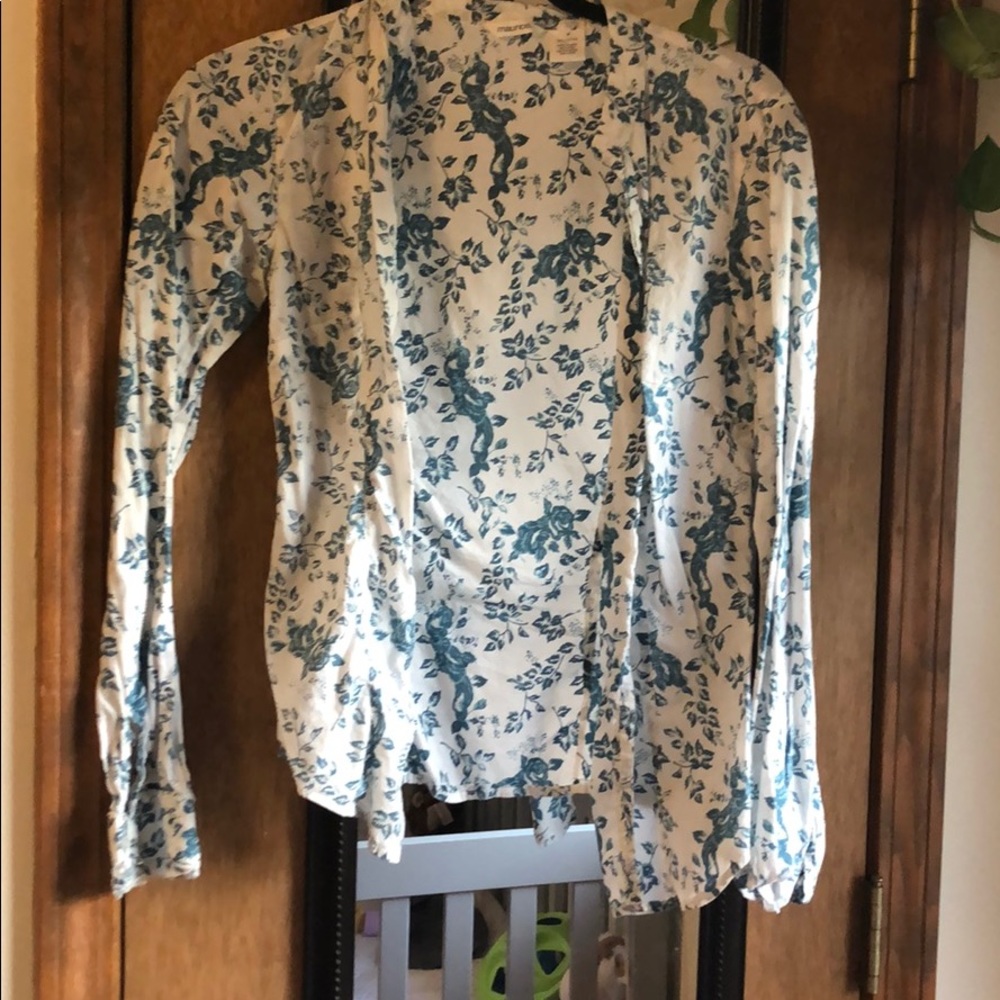 Button down floral top